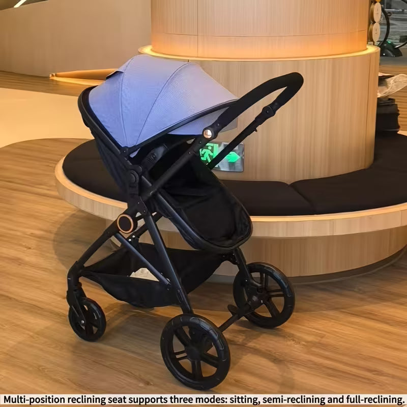 baby stroller foldable four wheeled child stroller