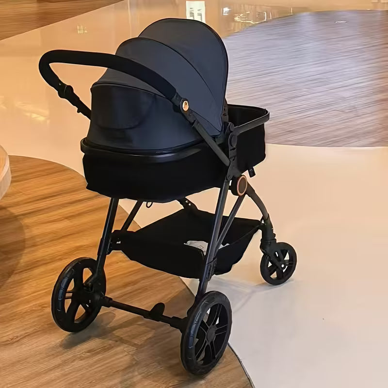 baby stroller foldable four wheeled child stroller