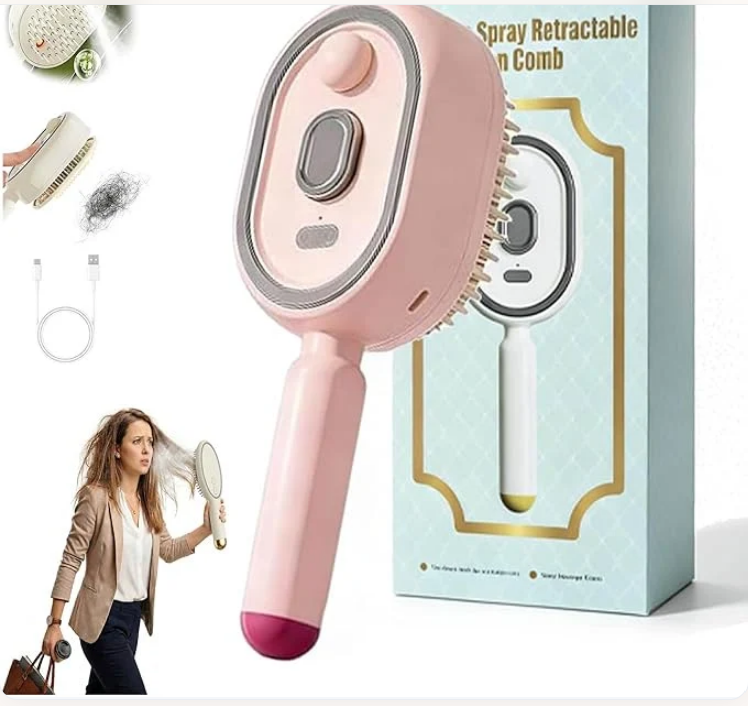 Electric Spray Retractable Air Cushion Comb