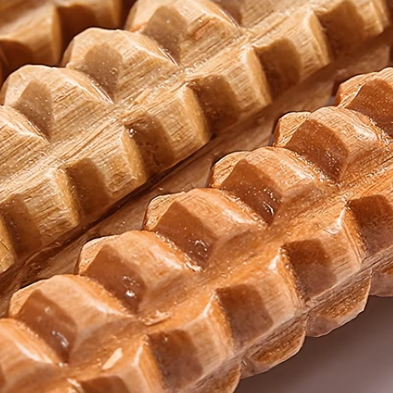 wooden foot roller massager