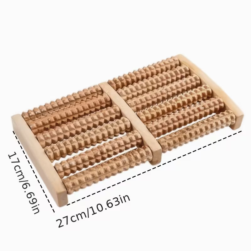 wooden foot roller massager
